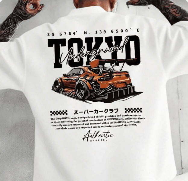 Tokyo Underground Graphic Tee - White