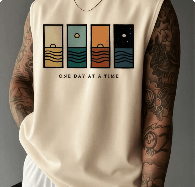 One Day At A Time Tank - Cream